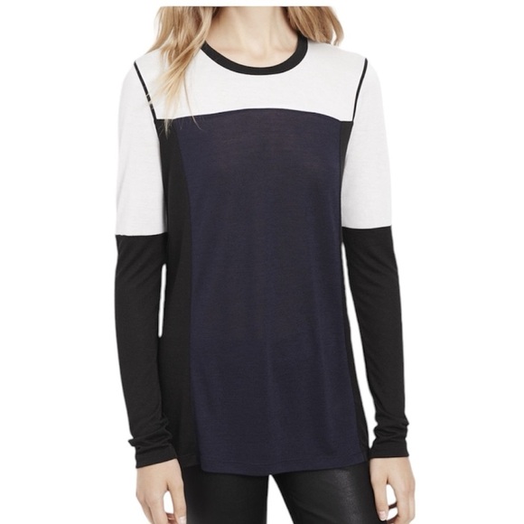 VINCE | Women’s Colorblock Long Sleeve Top Size Small - Picture 1 of 6